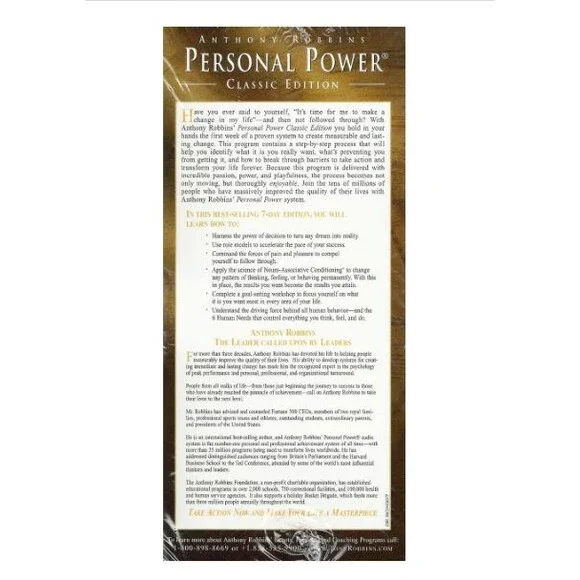 Anthony Robbins Personal Power Classic Edition 7 CD Audio Program New Sealed - Picture 3 of 4